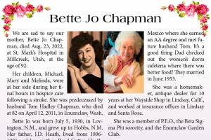 Bette Chapman
