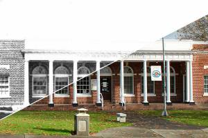Enumclaws city hall is more than 100 years old, and time has taken its toll, necessitating some repairs and restoration. Image by Ray Miller-Still