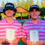 CONTRIBUTED PHOTO
Buckley's Zach Miller (right) and playing partner Brock Maulding qualified last week for the U.S. Amateur Four-Ball Championship, to be played next spring in South Carolina.