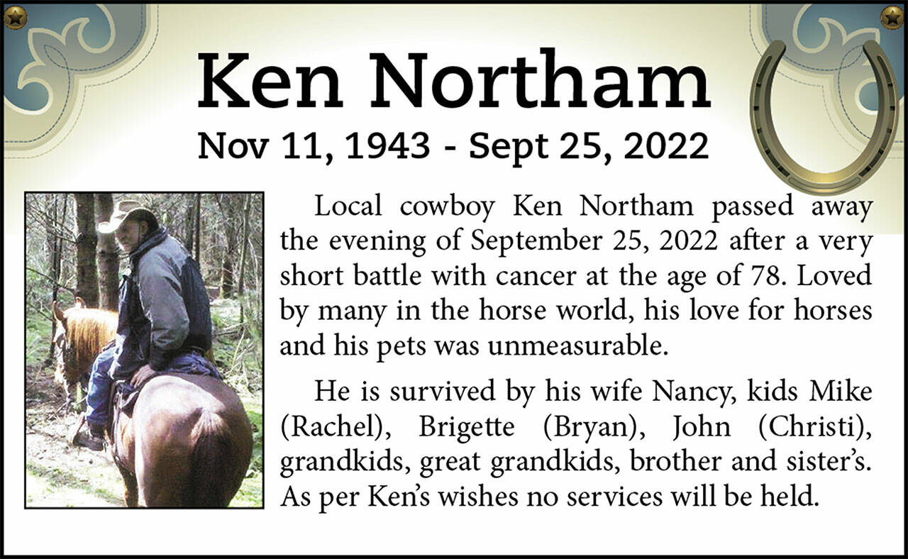 Obit for Ken Northam