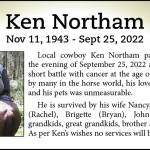 Obit for Ken Northam