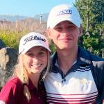 White River golfers Lexie Mahler and Kaden Ausen took top honors last week during the South Puget Sound League 2A end-of-season tournament. Each qualified for next spring's state tournament. Photo submitted by Anna Rose