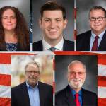 Challenger Holly Stanton and her opponent Rep. Drew Stokesbary, R-31, Rep. Eric Robertson, R-31, and challenger Chris Vance and his opponent, Sen. Phil Fortunato.