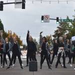 The dancers of the Plateau Ballet Repertory Theatre put on several performances of Thriller Monday night, leaping, screaming and twirling to the delight of visitors on Cole Street. Photo by Alex Bruell.