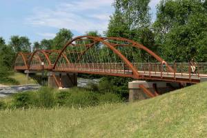 Submitted image
Foothills Trail users can look forward to walking over the White River on a new bridge come spring 2024; this is a rendering of what the bridge could look like.