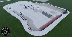 Image courtesy Grindline Skateparks 
The preliminary design for Enumclaws new skatepark; head to tinyurl.com/enumclaw-skatepark-project to see more pictures or give your thoughts on the project.
