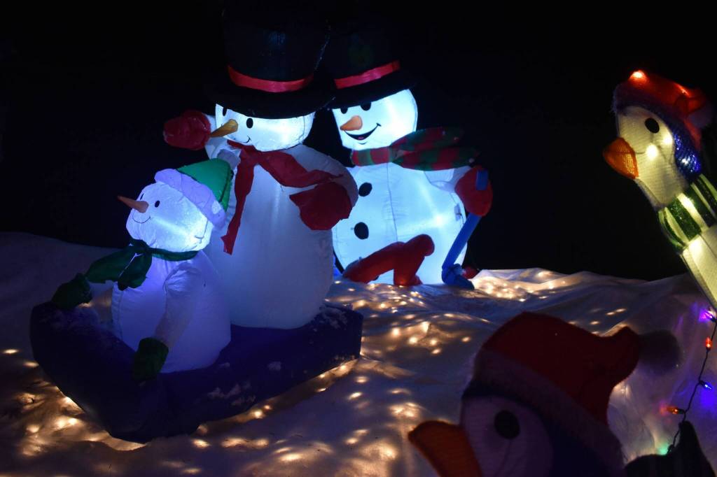 The Mickelberries have their own miniature version of Crystal Mountain, complete with snowman families skiing down the slopes.