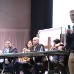 Emceeing the meeting was King County Deputy Chris Knudsen, and answering questions were representatives from the Department of Corrections, Department of Social and Health Services, and King Countys Sexual Assault Resource Center. Photo by Ray Miller-Still