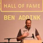 The White River Athletic Hall of Fame welcomed four new members during a March 11 induction ceremony. Pictured is Ben Addink, whose achievements included being named Pierce Countys MVP for his basketball skills. Photo by Kevin Hason