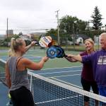 Photo by Ray Miller-Still
The Enumclaw Pickleball Association has grown quite a bit since it organized a few years ago. Back in 2020, when this photo was taken, it had about 100 players. Now their Facebook page (facebook.com/groups/1441045822715910/) sports 361 participants.