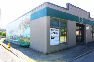 1313 Griffin Avenue will be the new home of the Rainier Foothills Wellness Foundation. However, the mural on the side is unable to be saved during renovations, so a photo will be displayed in the building instead. Photo by Ray Miller-Still