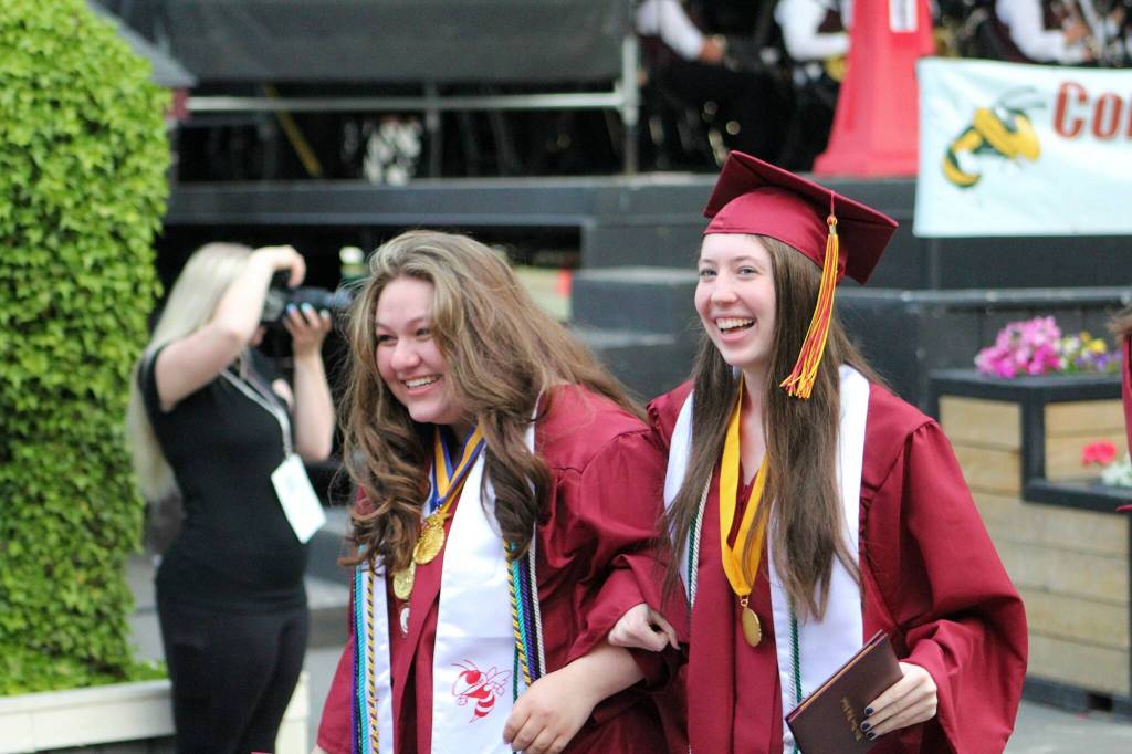 Nearly 300 White River High School students graduated this year, earning their diplomas at the Washington State Fair Grounds in Puyallup on June 8. Photos by Alex Bruell / Sound Publishing
