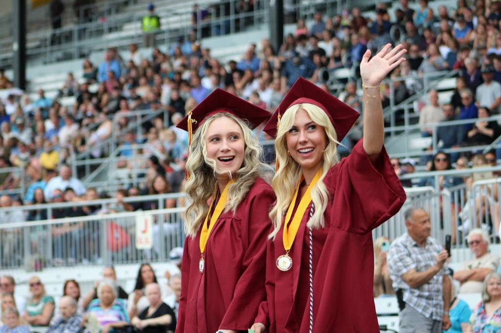 Nearly 300 White River High School students graduated this year, earning their diplomas at the Washington State Fair Grounds in Puyallup on June 8. Photos by Alex Bruell / Sound Publishing