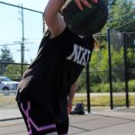 Hayley Hays, a 12-year-old Glacier Middle School student, practices her skills at the newly-opened Buckley Sports Court. Hayley plays for the White River Sting basketball program and competes on the Glacier Middle School basketball team. Alex Bruell / The Mirror