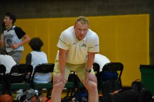First-year Kentridge High coach Zac Webb dials in during his second summer league game. Ben Ray/The Reporter