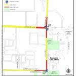 cA map of the Enumclaw Expo Center area showing where traffic will be the most congested. Image courtesy the Enumclaw Police Department