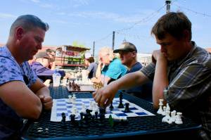 Lucas Sauve playing chess during his chess clubs weekly meeting. By Joshua Solorzano// Sound Publishing