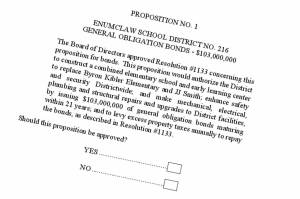 A bond proposal will be appearing on the November election ballot. Screenshot