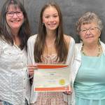 Left to right: Dawn Kinney Mille, daughter Megan, and grandmother Grace Kinney. Courtesy photo