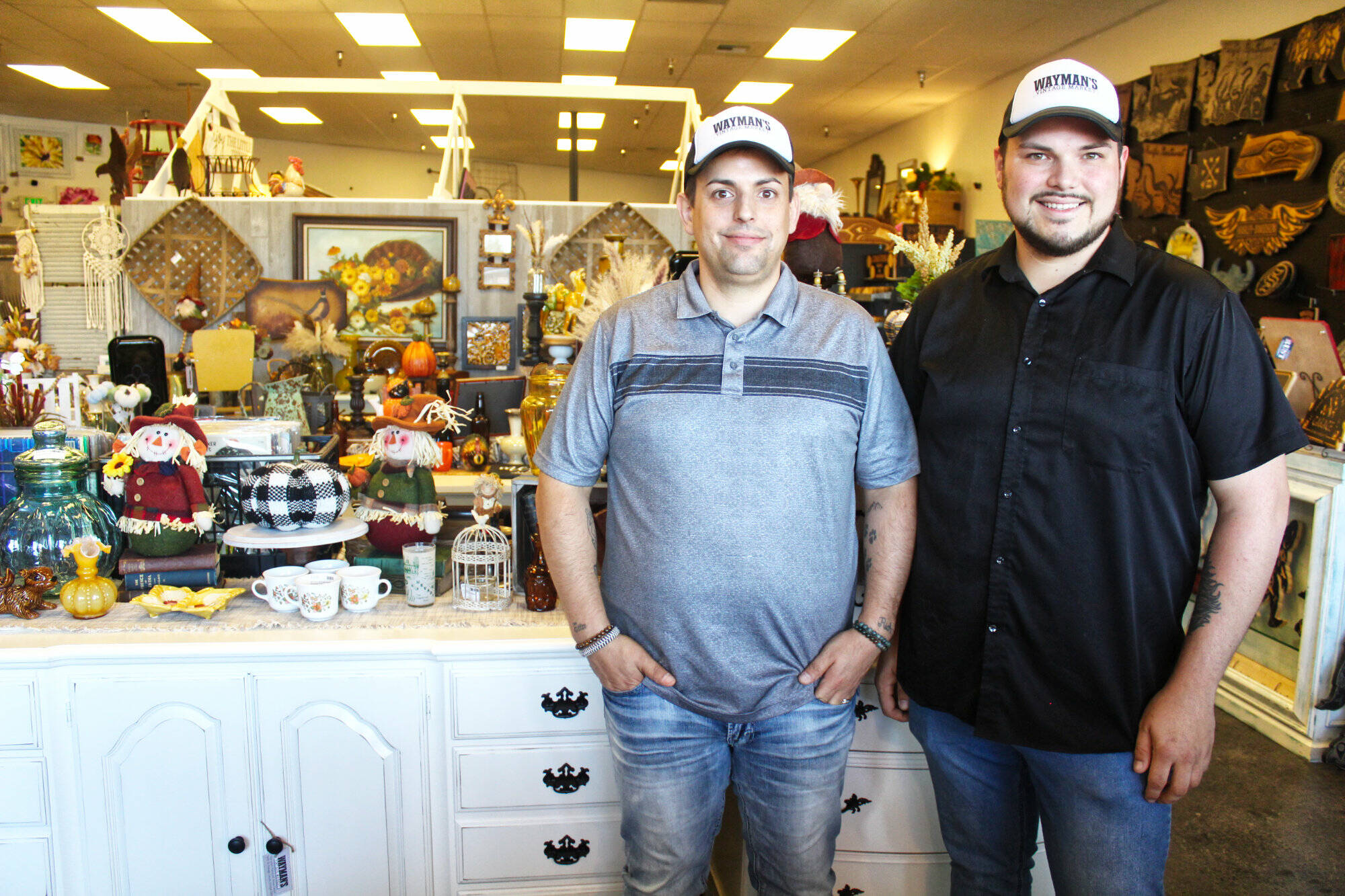 Chris and Kodie Wayman, owner of the Waymans Vintage Market in Buckley, which won several Best Of categories this year. Photo by Ray Miller-Still