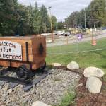Construction on a water treatment "vault" in Black Diamond is the first step to building two roundabouts on SR 169. The construction is supposed to last for two and a half years. Photo by Ray Miller-Still
