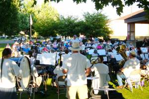 Contributed photo
The Gateway Concert Band played at Enumclaws Rotary Park last August for their Summer Sojourn concert.