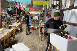 Photo courtesy Liquor and Cannabis Board
Liquor and Cannabis Board officers and law enforcement confiscated alcohol from Rancho Los Kompaz for allegedly selling the alcohol without a license.