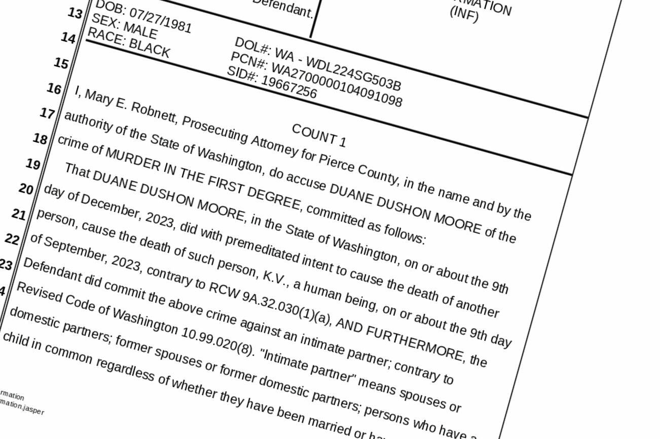 Duane Dushon Moore pled not guilty to a first-degree murder charge on Dec. 15.