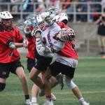 Photo Todd Overdorf / sonscapeimages.com
Pictured here, taken during Saturdays contest, is Colton Paulson diving toward the goal through three Orting players.
