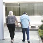 Photo by Ray Miller-Still
Joann and Allan Thomas leaving the federal court building in Seattle last May after being ordered to pay more than $926,000 in restitution and forfeiture for stealing local taxpayer money.