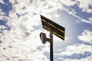 Five Flock Safety Automatic License Plate Readers now line well-traveled roads in Black Diamond to help officers identify stolen vehicles or cars involved in suspected crimes. Photo courtesy Flock Safety