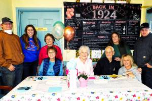 Contributed photo
Teresa Connell, center, celebrated her 100th birthday earlier this month.