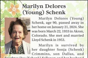 Marilyn Delores (Young) Schenk