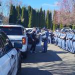 Trooper Raymond Seaburg being released from Harborview. Photo courtesy the Washington State Patrol