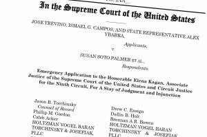 A screenshot of the appeal Washington state Republicans are making to the U.S. Supreme Court over a recent legislative district shakeup.