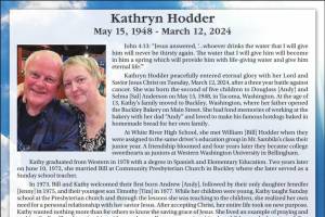 Obit for Kathryn Hodder