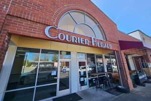 Photo by Ray Miller-Still
The current Courier-Herald building was build in 2005, after the original building was demolished.