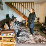 Photo by Ray Miller-Still
Abril Mitchell-Ward moved into the Enumclaw 4plex last November, after experiencing homeless and an untenable living situation in another affordable housing unit. She met with Rep. Kim Schrier on April 25 to speak about her housing experience.