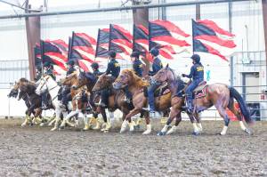 Photo by Lisa Threatt / sierrabreezephotography.com/
Enumclaws equestrian drill team took third in the Washington-Oregon regional competition.