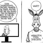 Frank Shiers, Jr. is a longtime King County resident, who's drawn political cartoons for over forty years. He creates at least four cartoons a week, which are published in a dozen newspapers.