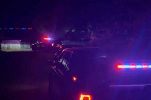 Pierce County Sheriffs Department vehicles outside the home of where a deputy-involved shooting occurred. Screenshot