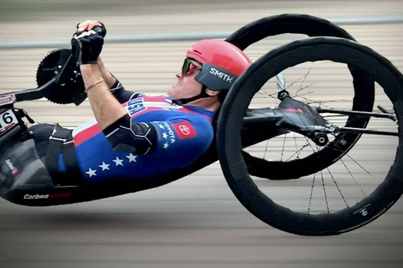 Enumclaw local Travis Gaertner has earned two gold medals at the Paralympics for basketball; since he took up cycling, hes earned four bronze medals at the UCI Para-cycling Road World Championships. Contributed photo
