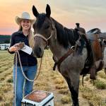 Krystal Pennington with her horse, Creed. Photo by Gator Glass Photography