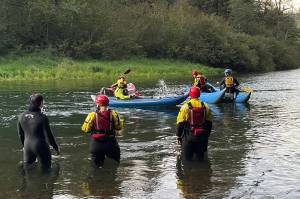 Swimmers, kayaks, and a Guardian One helicopter were unable to rescue Juan Martinez from downing on Sept. 21. Image courtesy Puget Sound Fire