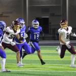 Photo courtesy White River Football Booster Club
WRHS wide receiver Ray Palmer attempts to avoid Federal Ways defensive line.