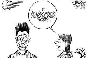 Frank Shiers, Jr. is a longtime King County resident and has drawn political cartoons for over forty years. He creates at least four cartoons a week, which are published in a dozen newspapers.