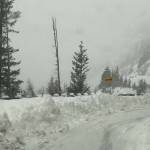 Chinook Pass (pictured here) and Cayuse Pass are closed for the year. Photo courtesy Washington State Department of Transportation