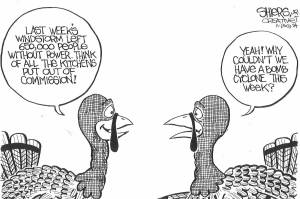 Frank Shiers, Jr. is a longtime King County resident and has drawn political cartoons for over forty years. He creates at least four cartoons a week, which are published in a dozen newspapers.