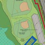 Image courtesy Oakpointe
Oakpointe is currently required to build two ballfields and a tennis court off SR 169, north of the city. The company has proposed paying the city of Black Diamond a fee of $1.8 million to not build these facilities, as it does not believe this area is a good place to build these sports fields.