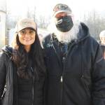 Operation Tiny Home Executive Director Gabrielle Rapport with her good friend, Mike Lane, who was given a new tiny home on Jan. 17.